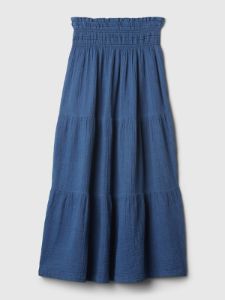 Crinkle Gauze Denim Maxi Skirt sold by GAP