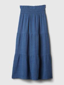 Crinkle Gauze Denim Maxi Skirt sold by GAP