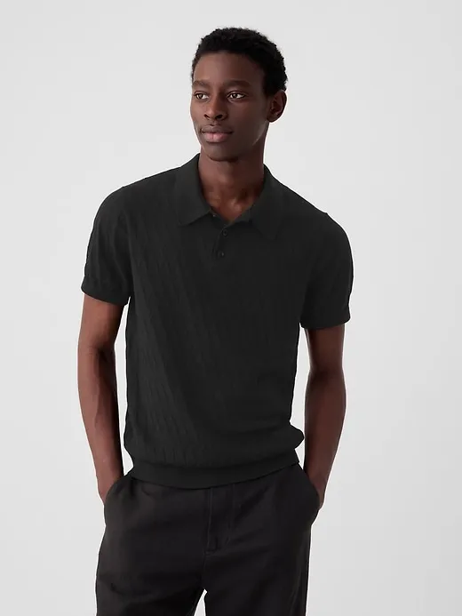 Textured Polo Sweater sold by GAP