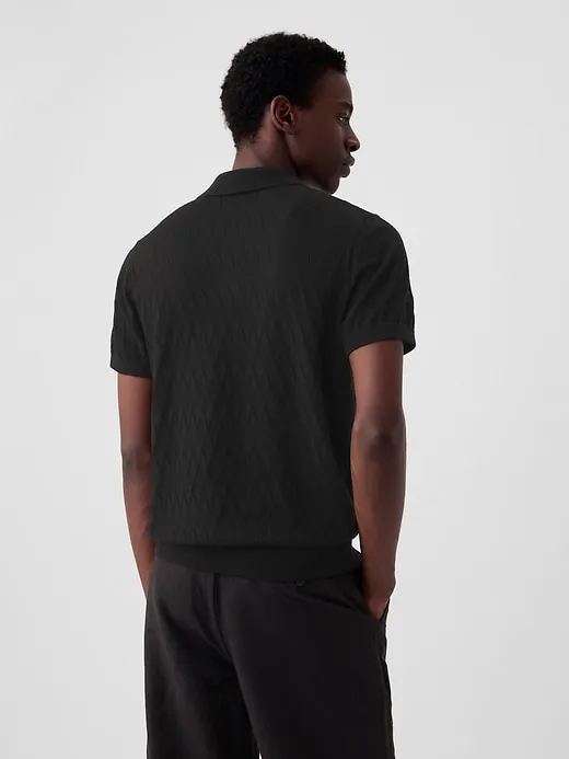 Textured Polo Sweater sold by GAP product image thumbnail 2