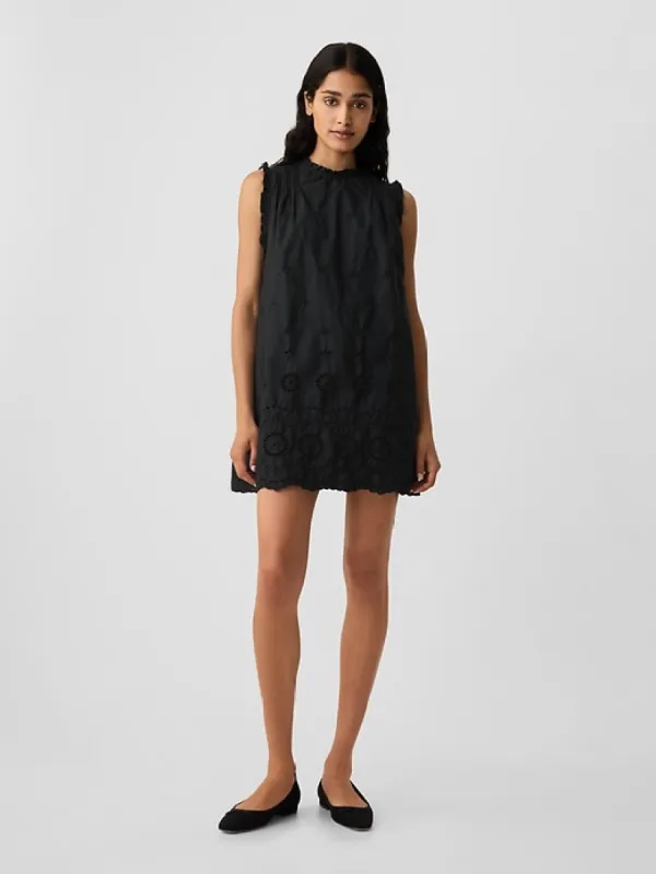 Gap × DÔEN Eyelet Mini Dress sold by GAP