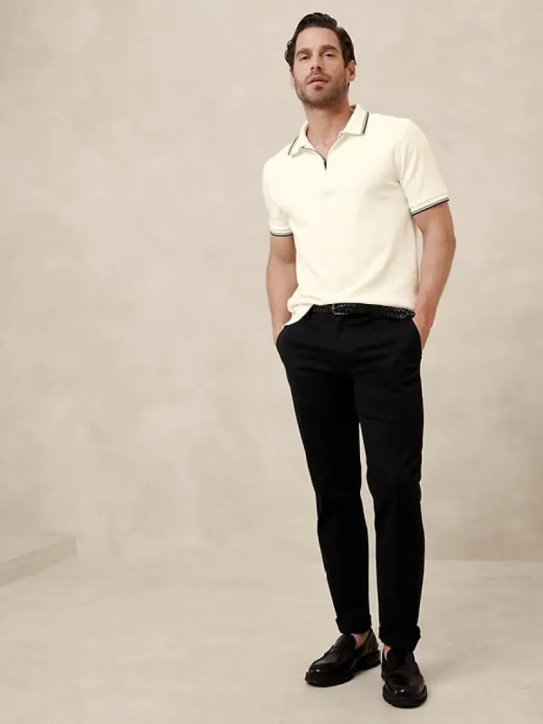 Luxury-Touch Zip Polo sold by Banana Republic