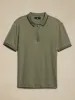 Luxury-Touch Zip Polo sold by Banana Republic