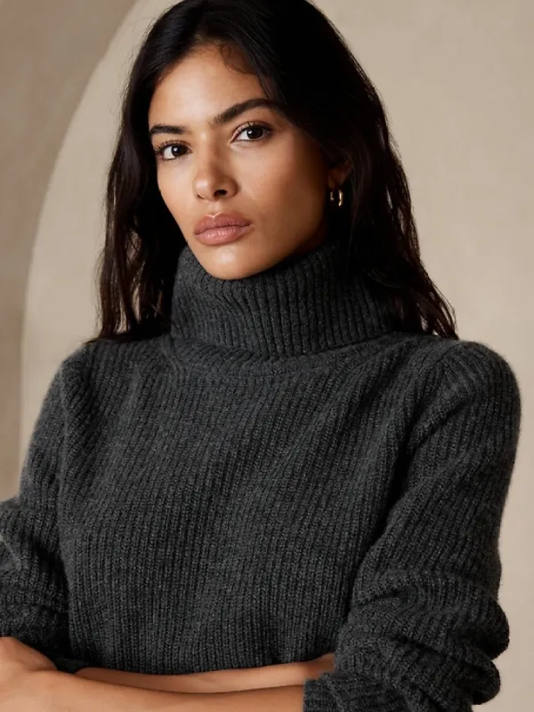 Chiara Cashmere Turtleneck Sweater sold by Banana Republic