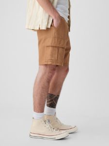 8" Linen-Cotton Cargo Shorts sold by GAP