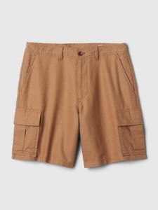 8" Linen-Cotton Cargo Shorts sold by GAP