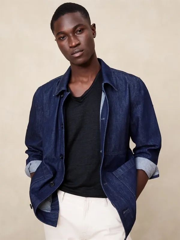 Linen V-Neck T-Shirt sold by Banana Republic
