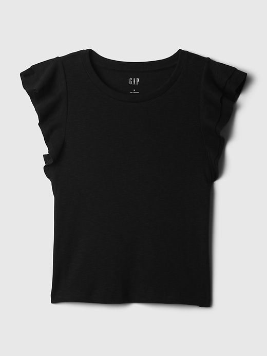 Essential Rib Flutter Sleeve Shirt sold by GAP product image thumbnail 4