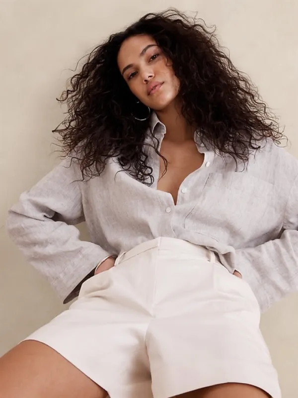 The Oversized Linen Shirt sold by Banana Republic