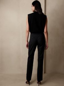 Logan Bootcut-Straight Wool-Blend Pant sold by Banana Republic