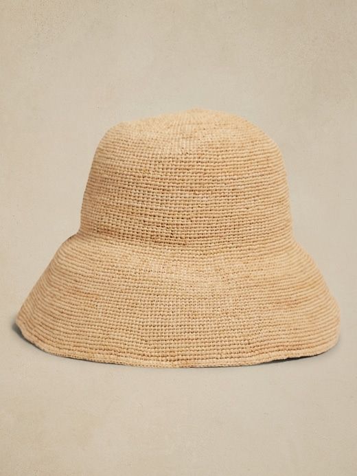 Shoreline Raffia Bucket Hat | Hampui sold by Banana Republic