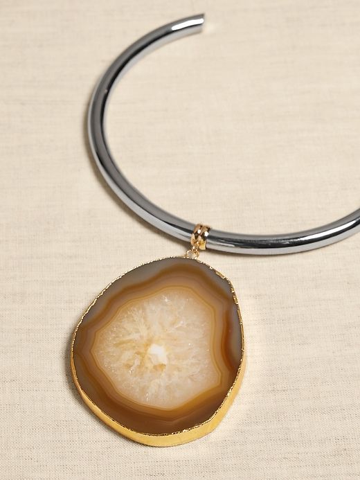Agate Statement Necklace | Aureus + Argent sold by Banana Republic