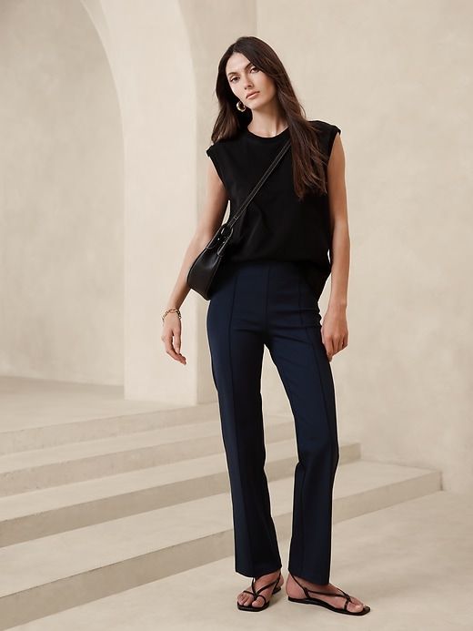 Straight Everywhere Ponte Pant sold by Banana Republic
