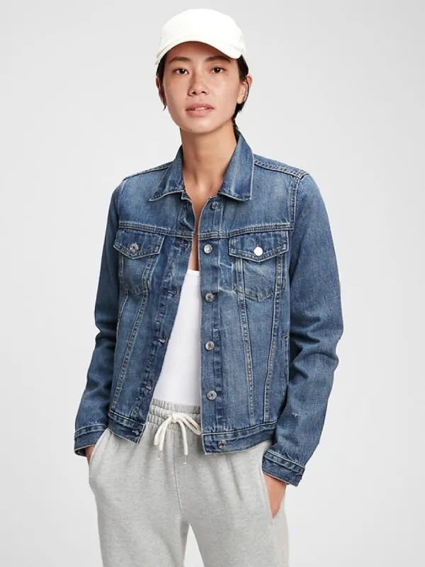 Icon Denim Jacket With Washwell™ sold by GAP