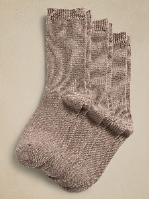 Cozy Sock with a Touch of Cashmere 3-Pack sold by Banana Republic
