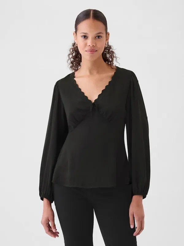 Satin Empire Top sold by GAP