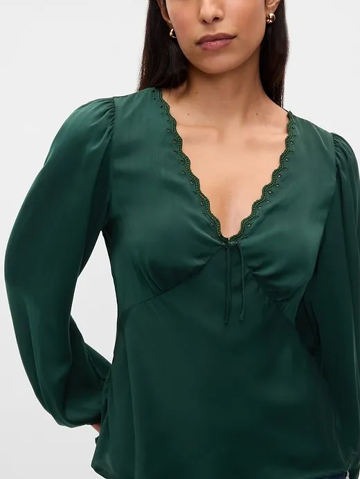 Satin Empire Top sold by GAP product image thumbnail 4