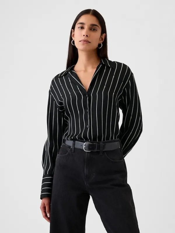 Satin Perfect Shirt sold by GAP