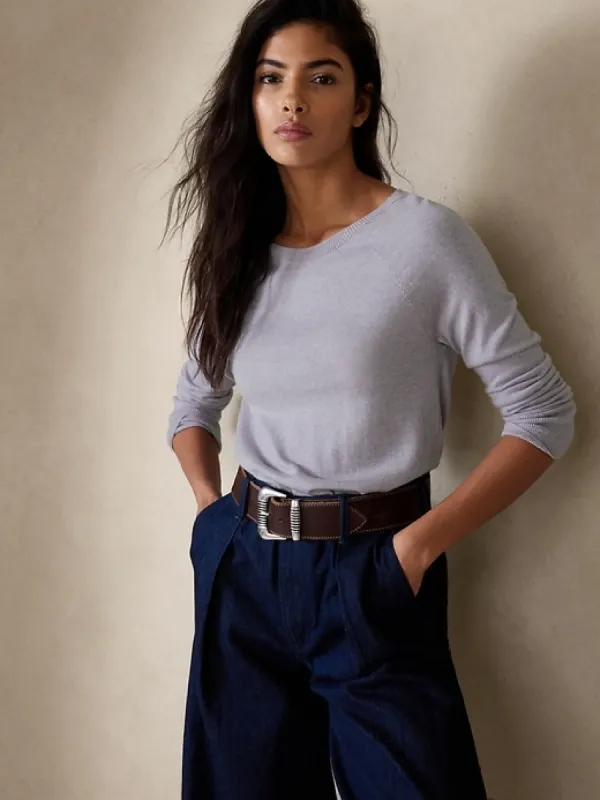 Sogno Merino Crew-Neck Sweater sold by Banana Republic