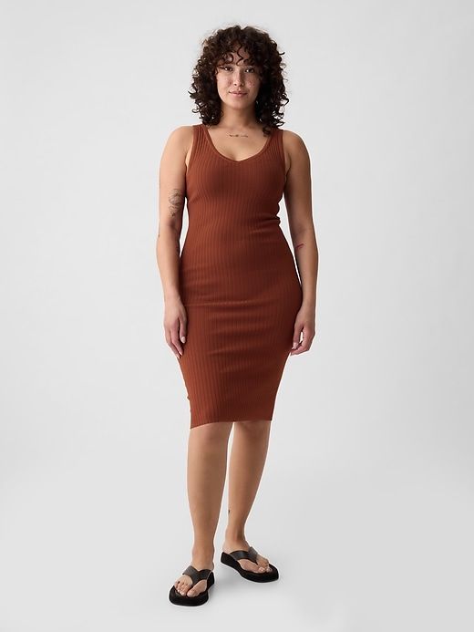 Rib Midi Tank Dress sold by GAP product image thumbnail 5