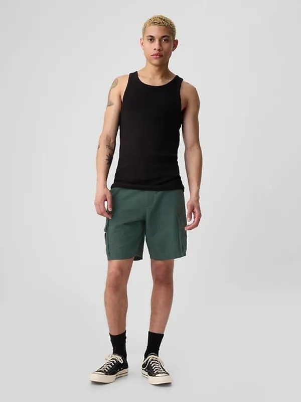 8" Linen-Cotton Cargo Shorts sold by GAP
