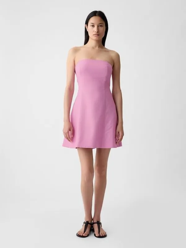 Linen-Cotton Mini Dress sold by GAP