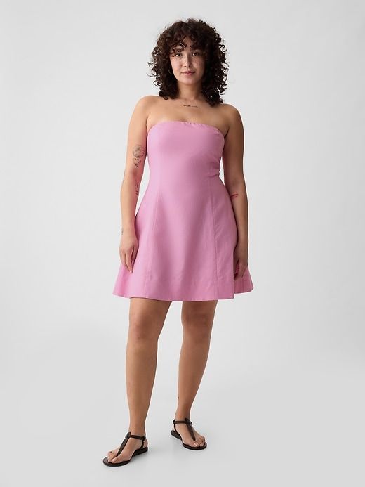 Linen-Cotton Mini Dress sold by GAP product image thumbnail 4