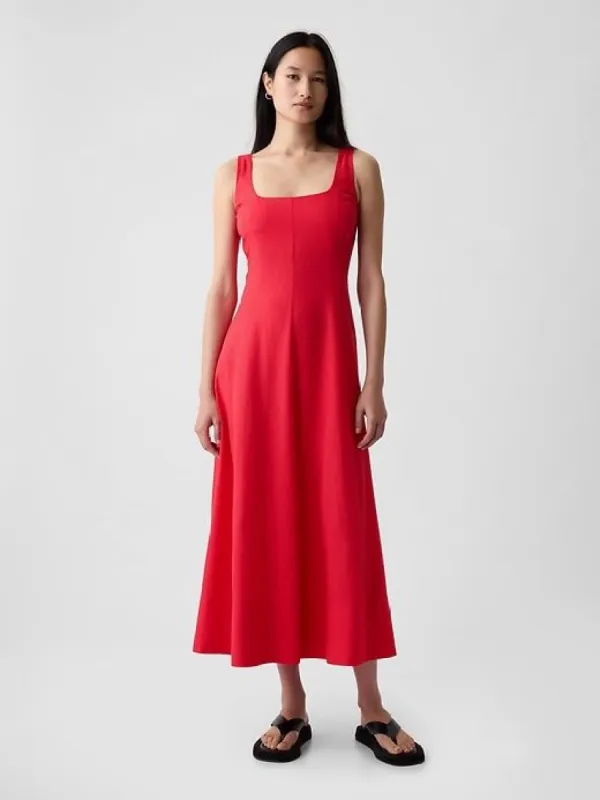 Linen-Blend Midi Dress sold by GAP