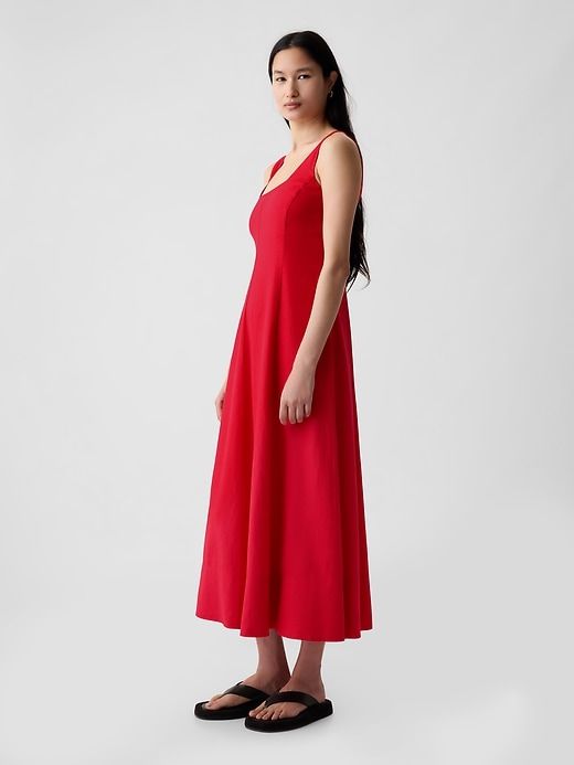 Linen-Blend Midi Dress sold by GAP product image thumbnail 3
