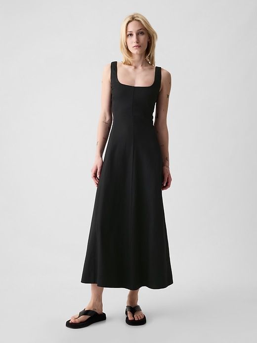 Linen-Blend Midi Dress sold by GAP