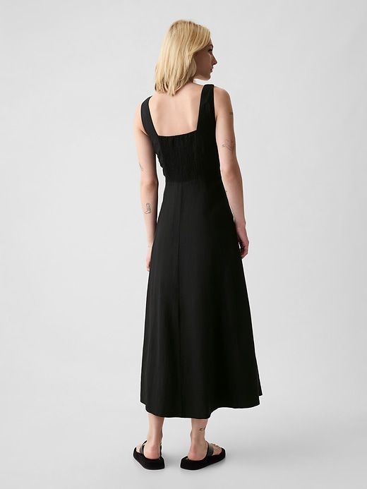 Linen-Blend Midi Dress sold by GAP product image thumbnail 3