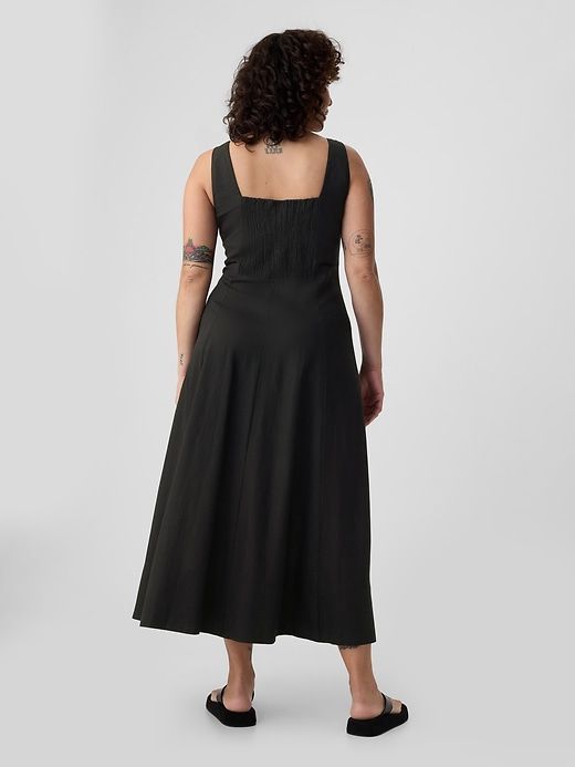 Linen-Blend Midi Dress sold by GAP product image thumbnail 5