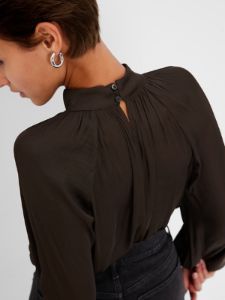 Satin Mockneck Top sold by GAP