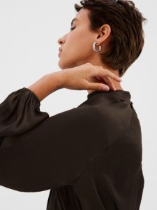 Satin Mockneck Top sold by GAP