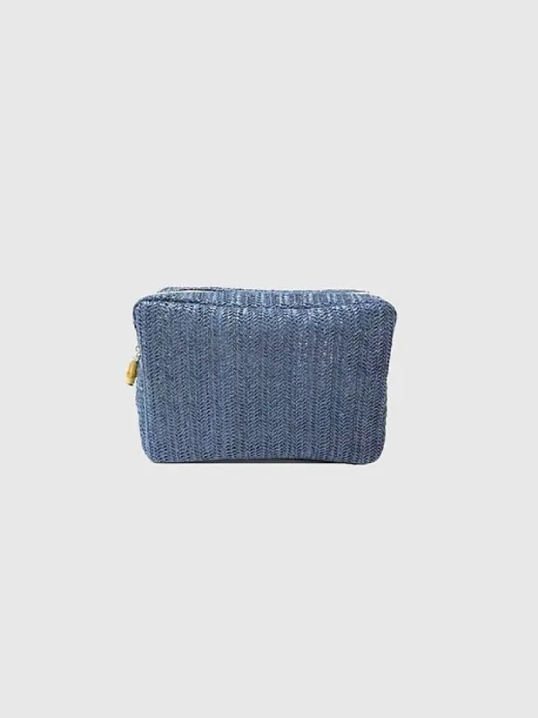 TRVL Design Big Glam Straw Cosmetic Bag sold by GAP