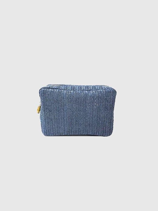 TRVL Design Big Glam Straw Cosmetic Bag sold by GAP