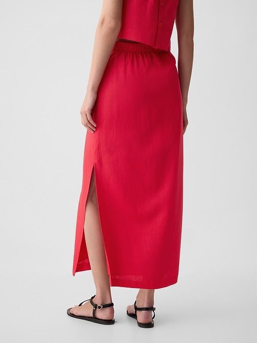 Linen-Blend Maxi Skirt sold by GAP product image thumbnail 2