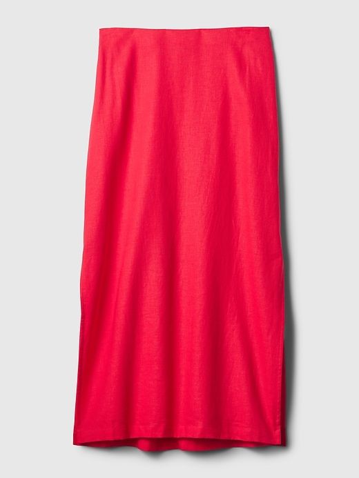 Linen-Blend Maxi Skirt sold by GAP product image thumbnail 4