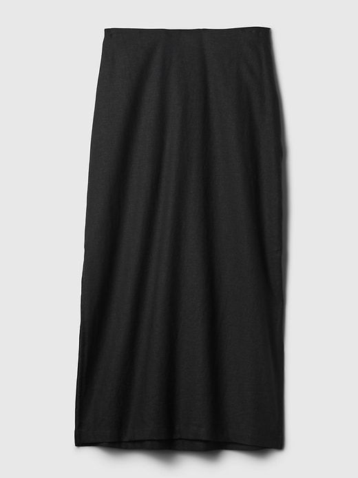Linen-Blend Maxi Skirt sold by GAP product image thumbnail 4