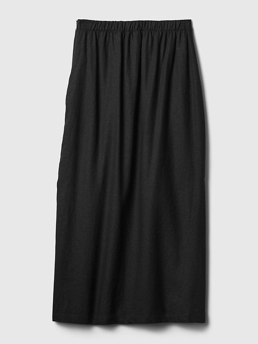 Linen-Blend Maxi Skirt sold by GAP product image thumbnail 5