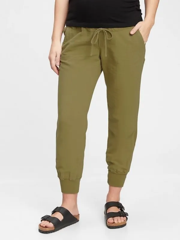 Maternity Full Panel Ribbed Joggers sold by GAP