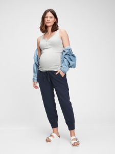 Maternity Full Panel Ribbed Joggers sold by GAP