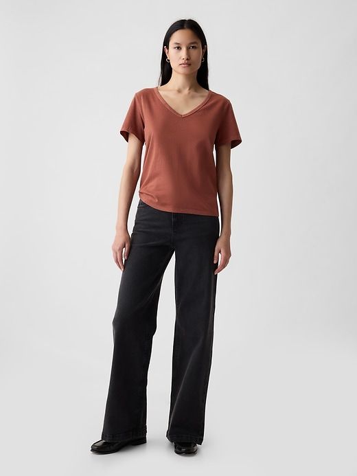 Organic Cotton Vintage V-Neck T-Shirt sold by GAP product image thumbnail 3