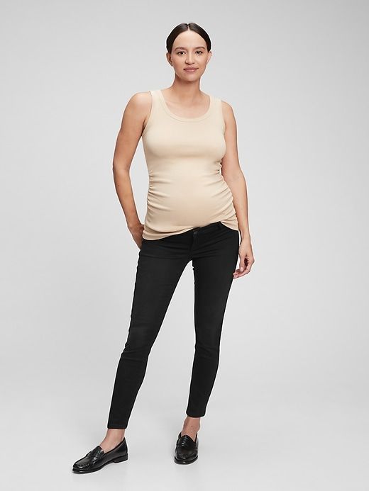 Maternity Inset Panel Favorite Jeggings with Washwell sold by GAP