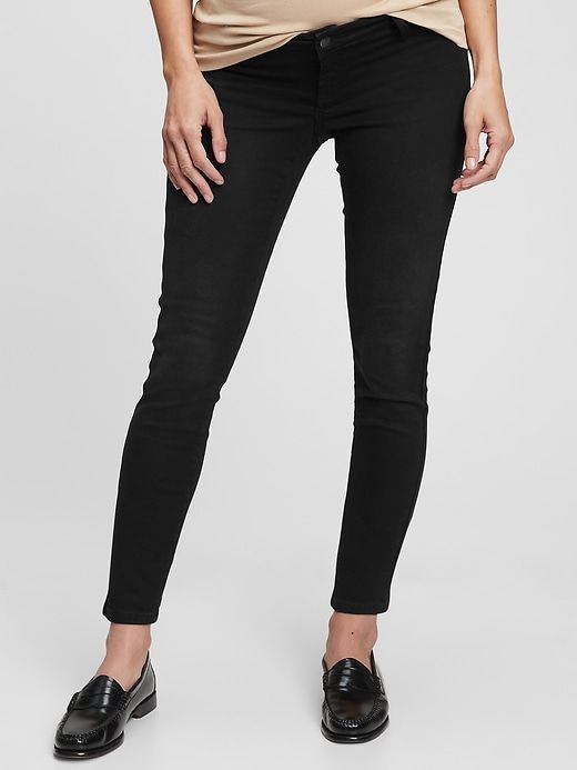 Maternity Inset Panel Favorite Jeggings with Washwell sold by GAP product image thumbnail 4