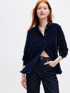 Velvet Boyfriend Shirt sold by GAP