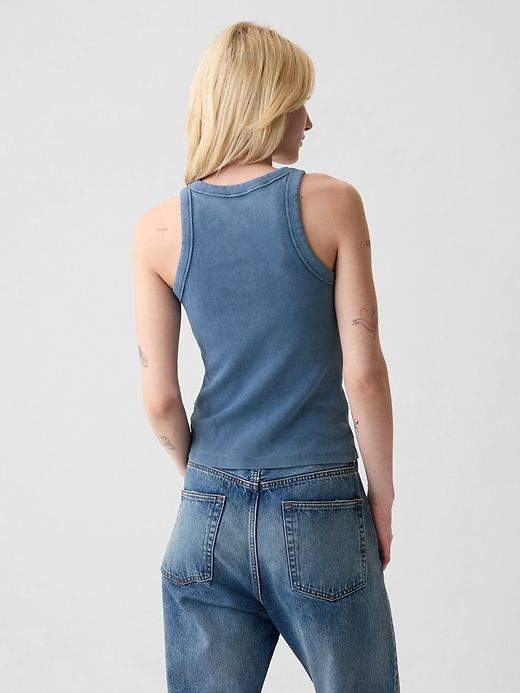 Modern Rib Halter Tank Top sold by GAP product image thumbnail 2