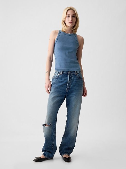 Modern Rib Halter Tank Top sold by GAP product image thumbnail 3