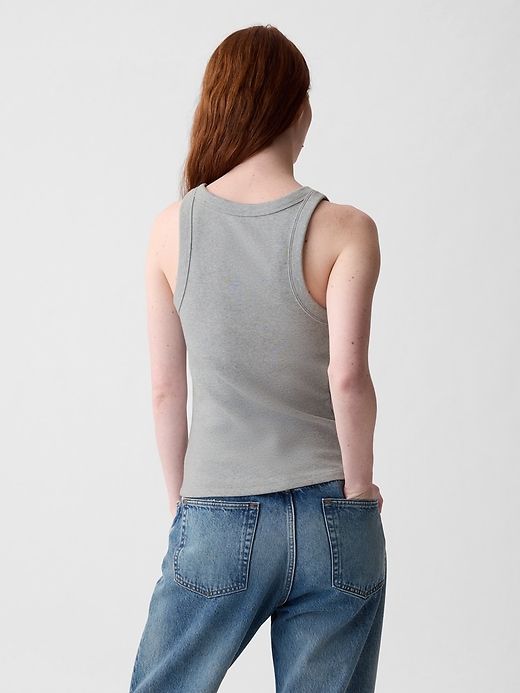 Modern Rib Halter Tank Top sold by GAP product image thumbnail 5