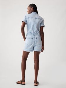 Belted Denim Romper sold by GAP